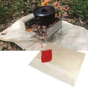 매트 그릴 난로 대형 바베큐 불멍 방염 화로대 캠핑