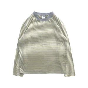 [11월 27일 배송] THE COLDEST MOMENT TCM mini logo stripe long sleeve (yellowgrey) 25092258 210774