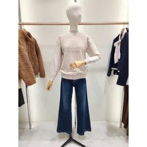 갤러리아 (라인어디션)(N557)프릴하이넥  폴오버 니트(NVPOPK9700)