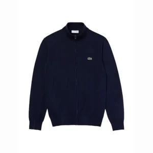 LACOSTE Stand-up Collar Organic Cotton Zippered Sweater (AH1957-166) (스탠드-업 칼라 오가닉 코튼 지