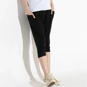 면바지 7부 배기 필라테스 요가 팬츠 여자베기바지