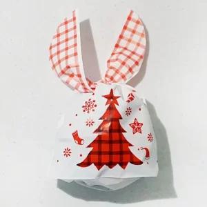 고품질 크리스마스 토끼 포장비닐 50매입 화이트 트리 꾸미기 단체 (WCF27A8)