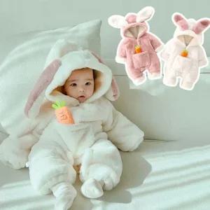 당근주머니 토끼 아동후드 방한우주복 205237