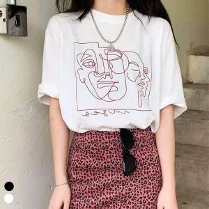 여름티셔츠 반팔티셔츠 드로잉아트