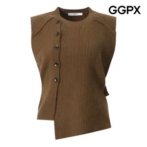 [롯데백화점]지지피엑스 골지 언발 끈 니트 베스트 GP9VT022B