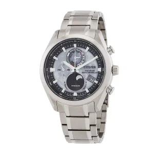시티즌 츠키요미 AT 에코드라이브 퍼페추얼 월드타임 남성용 시계 BY1010-81H