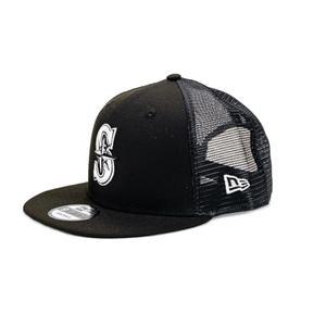 [뉴에라] 메쉬 캡 스냅백 9FIFTY BLACK & WHITE MLB 시애틀 매리너스