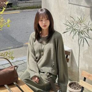 [제작/빅사이즈]이블렛 올데뮤 빈티지 크롭 니트 제이스타일