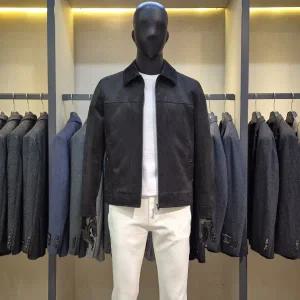 [바쏘](마산점)25시즌 가을 겨울 인조 스웨이드 남성점퍼 [블랙]