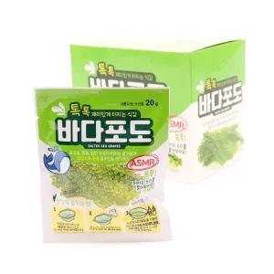 바다포도 20g(1타 10개입) 26.04.25해조 안주용 수산물 요리용 염장 해초류 해조류