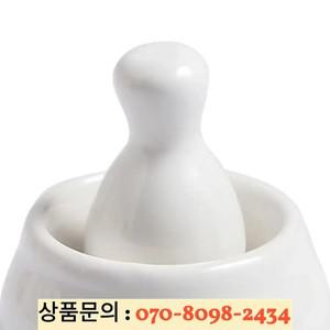 향신료 허브 및 기타 주방 장식을 연삭하기위한 세라믹 박격포 유봉 세트 필수 내구성 분쇄기 알약