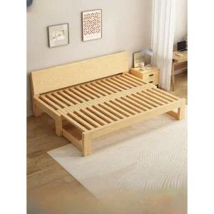 확장형 소파베드 나무 접이식 자취방 평상 베드 겸용 원목