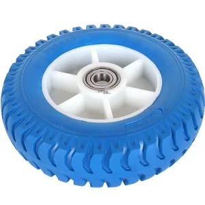 10인치 고탄력 우레탄 통바퀴 260-85(청-수입)발통 카트 산업용 캐스트 캐스터 손수레 핸드 구르마 리어 산