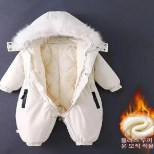 달과6펜스 겨울 스키복 아동 점프수트 보온 외출용 썰매복 두꺼운 패딩