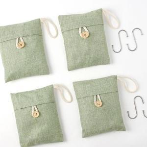 프레쉬 탈취 차량 숯주머니 대나무 냄새제거숯 4p세트