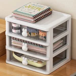 칸막이 수납정리함 데스크오거나이저 미니 투명 서랍 수납정리함