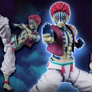 귀멸의 칼날 아카자 어퍼 스트링 쓰리 조인트 액션 피규어 관절 가동 굿즈