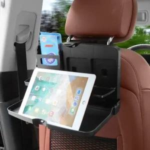 차량용 뒷좌석받침대 테이블 컵홀더 음료 선반 거치대 접이식 자동차식탁 자동차트레이