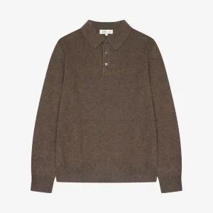 갤러리아 지이크 FW 다크브라운 캐시미어100 카라 풀오버 니트 PJUCI8011