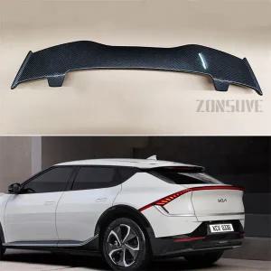 KIA EV6 2-년형 스포일러 ABS 플라스틱 해치백 루프 리어 윙 바디 키트 액세서리