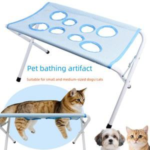 동물병원히트템 단단한 강아지 고양이 베이지옐로우 강아지해먹 해먹과 중소형견 애견미용테이블 손톱깎이애견미용