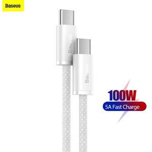 Baseus 100W 유형 C-USB C 케이블(Macbook Pro ipad PD 고속 충전기 케이블 Xiaomi Samsung Huawei)