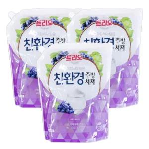 트리오 베이킹소다 담은 친환경 주방세제 그레이프 2.1L x 3개