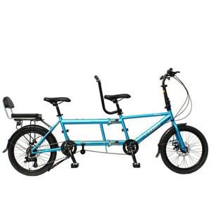 2인용 자전거 관광지 단속 접이식 바이크 3인 좌석형