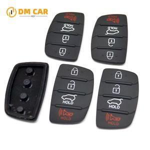 현대 엑센트 IX35 I40 솔라리스 리모컨 키 패드 DIY 부품용 자동차 버튼 고무