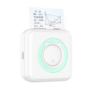 블루투스 기능 미니 핸드폰 포토 프린터 라벨 인쇄기 사진 인화기 HD 메모