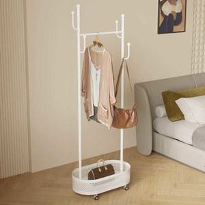 이동식 미니행거 밀크티색 드레스룸 튼튼한 아이방 원목