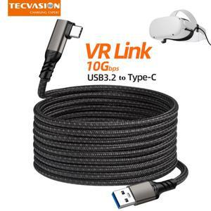 Oculus Quest 2 Pico 4 PS5 액세서리용 5M 데이터 라인 충전 케이블 Meta 3 VR용 PC USB 3.2 유형 링크