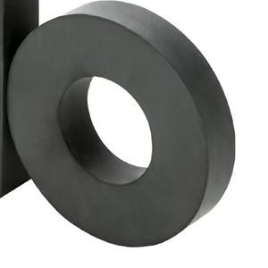 원형 대형 블랙 강한 일반 자석, 고강도 천공 페라이트 마그네타이트