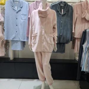 [모다아울렛][비너스]따뜻한 극세사 솔리드 +목도리 이지세트VEP388FS_BP