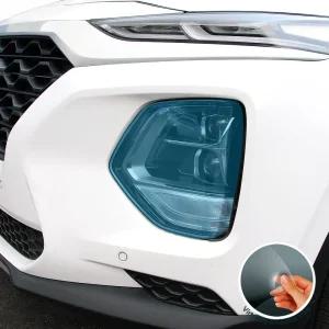 [간지] 싼타페TM 헤드 라이트 랩핑 PPF 보호필름 스크래치 방지 익스테리어 용품 [호환상품]