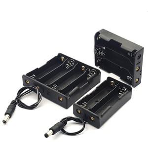 18650 배터리 홀더 2x3x4x18650 케이스 상자 보관 시리즈 DC 5.5x2.1mm DIY