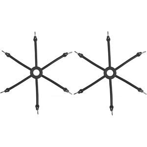 BHRUSO, 블랙 0216 스파이더 번지 트럭 스노우 타이어 체인 조절 텐셔너 교체, 승용차 및 경트럭에 적용 가능. 2세트