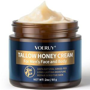 보루이 남성 페이스 모이스처라이저 크림 탈로우 밤 생꿀 천연 잔디 영양 얼굴용 페이셜 스킨 케어 및 로션 낮과 2온스 60g