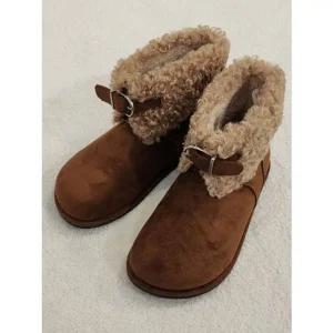 [갤러리아] [센터시티] 고세 뽀글이 와이드핏 스웨이드 털부츠 OZA5F072 카멜브라운