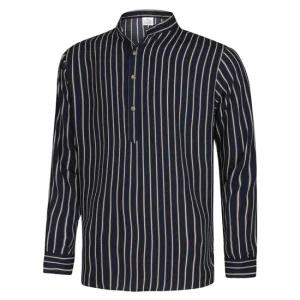 남성 사계절 부드러운 헨리넥 셔츠 MS-SHA-Q003-네이비