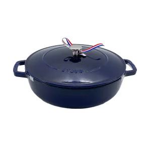 스타우브 B품 시스테라 전골 다크블루 28cm 인덕션 무쇠냄비 주물 전골냄비