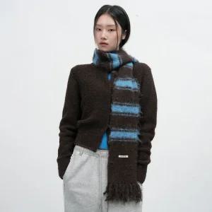WOMAN 헤어리 스트라이프 머플러 [4COL] / WBE4L96515