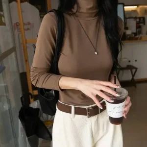 [시크폭스] [코지텐션] 포션 스판 폴라 티셔츠_53TS880