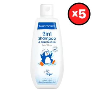 패디프로텍트 2 in 1 키즈 샴푸 워시 로션 200mlX5