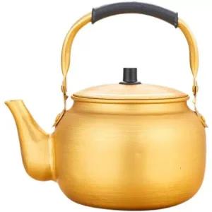 감성 주전자 황색 옛날 양은 막걸리 3L 오뎅 붕어빵 야외 3l 수납