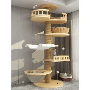 놀이터 대형 고양이 고양이벽선반 벽걸이 캣타워 선반 원목