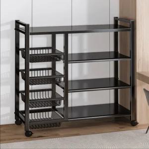 철제선반 이동 바퀴달린 수납장 틈새 진열대 주방