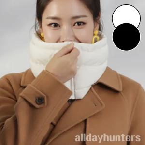 여성 남성 커플템 지퍼 넥워머 겨울 패딩 블랙 1개