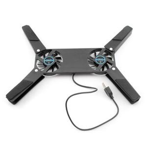 USB 전원 노트북 냉각 패드 이중 60mm 팬 접이식 쿨러 PC 컴퓨터 용 스탠드