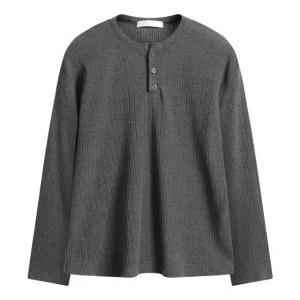 [해리슨] 불규칙 골지 헨리넥 긴팔티 MJB1674